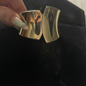 Gold cuff bracelet